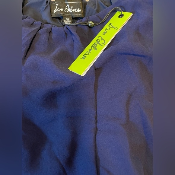 NEW Sam Edelman Royal Blue Belted Maxi Slip Dress Size Extra Small - Picture 4 of 4